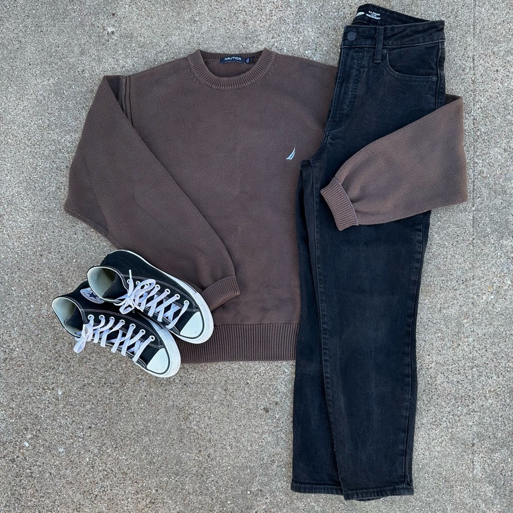 black, size 6, old navy O.G. straight high-rise jeans